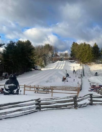 Snowtubing lanes at Highlands Outpost near Greenville, SC.
