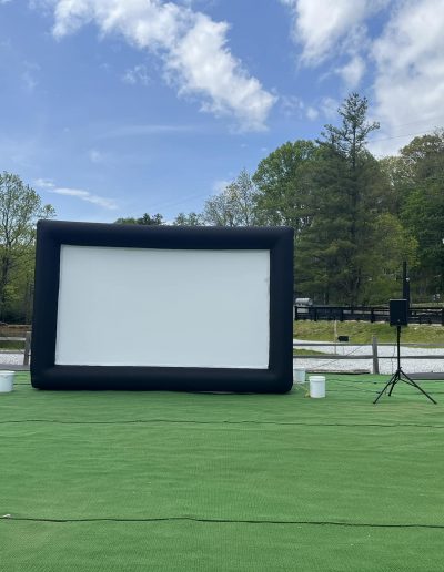 Outdoor movies near Franklin, NC at Scaly Mountain, Highlands Outpost.