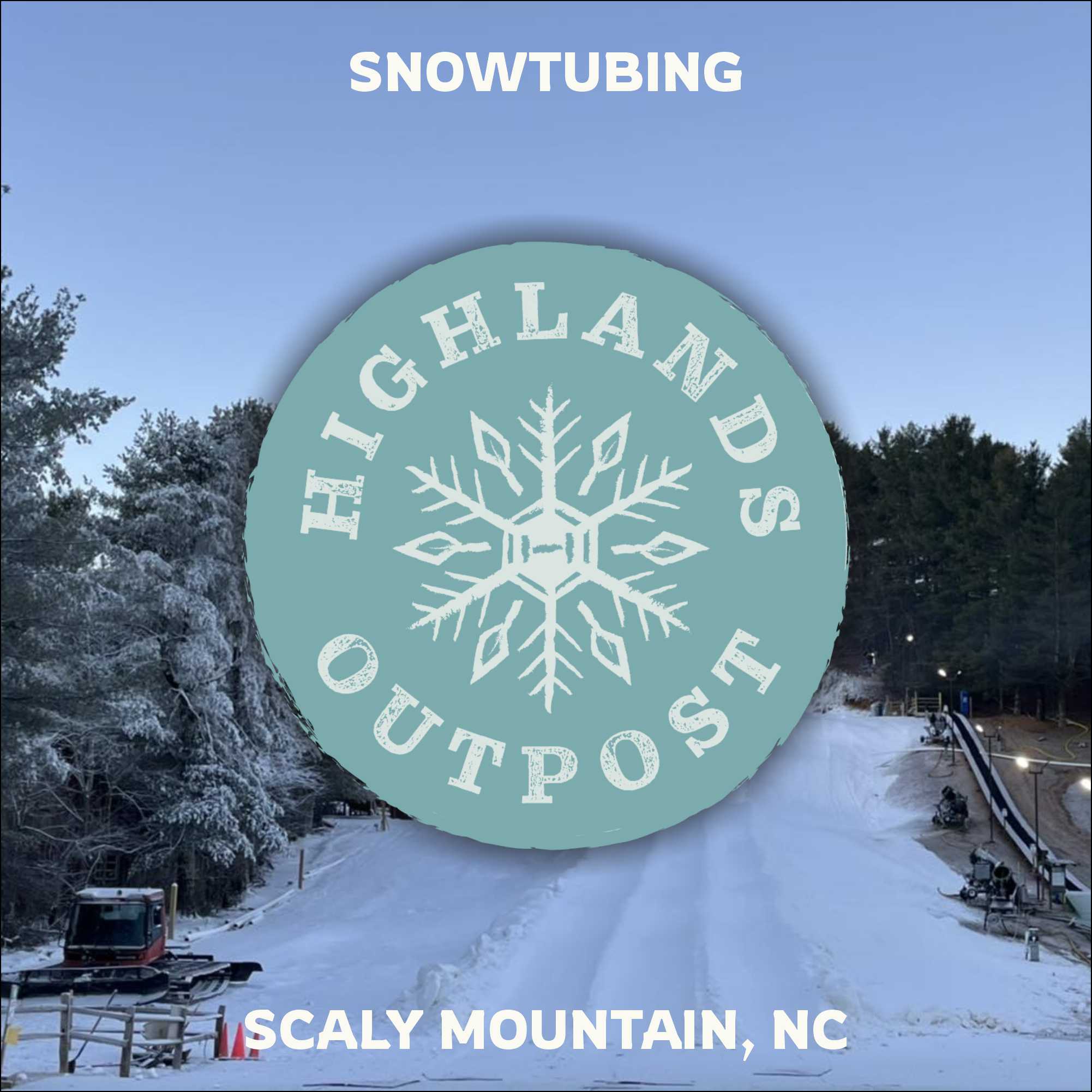 Snowtubing near Asheville, NC.