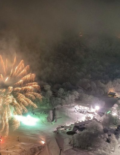 Fireworks at ski resort and lodge in Boone, NC.