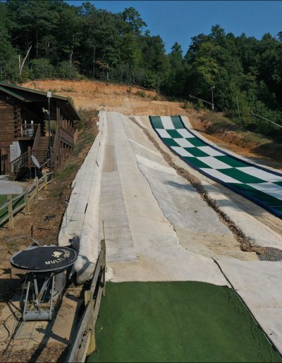 Snowless tubing hill in Hendersonville, NC.