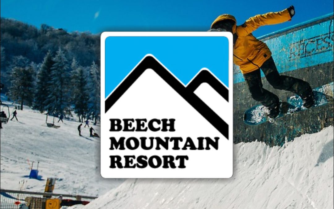 Guy snowboarding tricks at Beech Mountain near Banner Elk, NC.