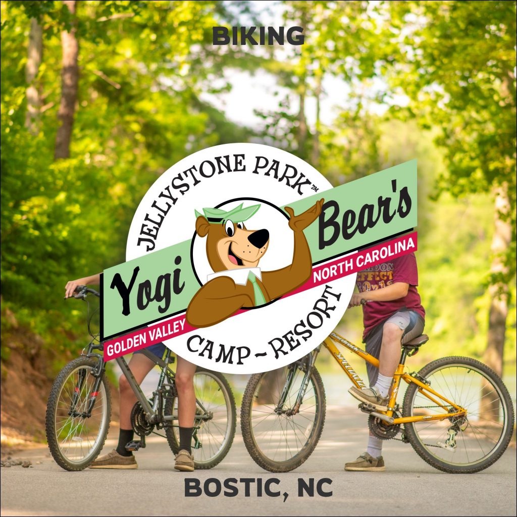 Featured image for biking at Jellystone campground near Marion,. NC.