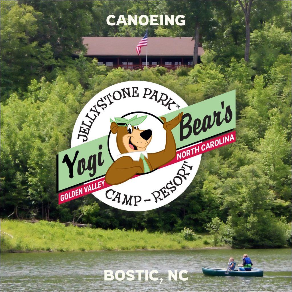 Featured image for canoeing at Jellystone park near Bostic, NC.