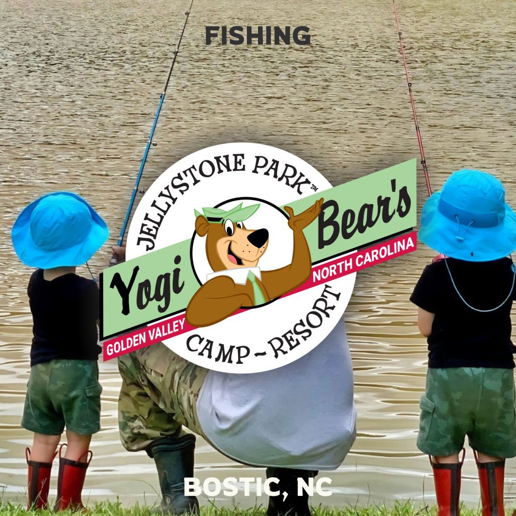 Featured image for fishing activity at lake at Jellystone Park near Morganton, NC.