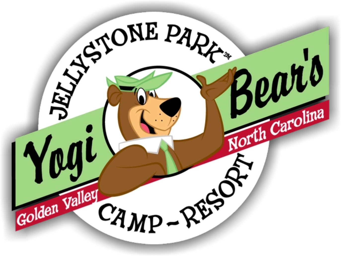 Logo for Yogi Bear Campground in Golden Valley, NC.