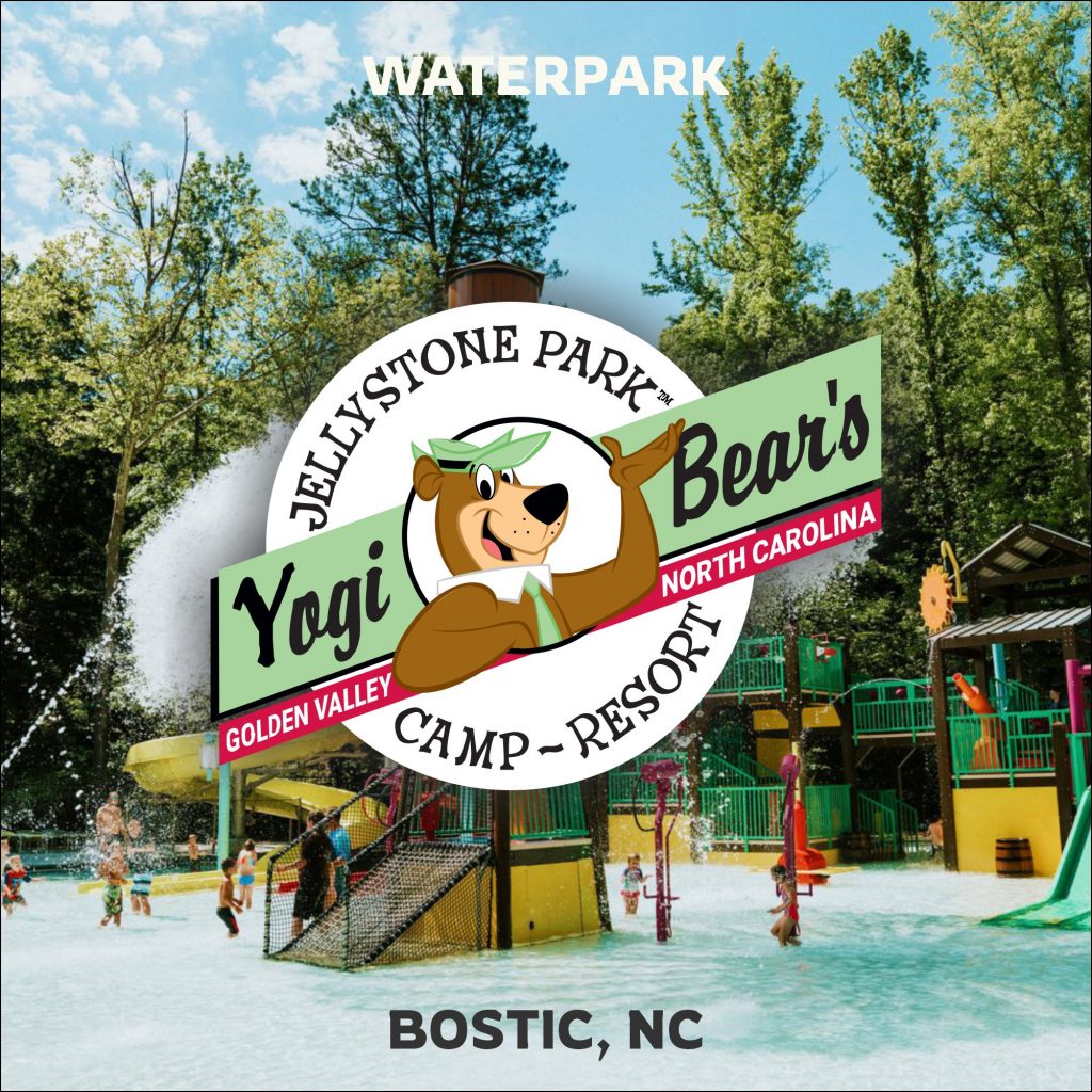 Featured image for waterpark at Jellystone park in Golden Valley, NC.
