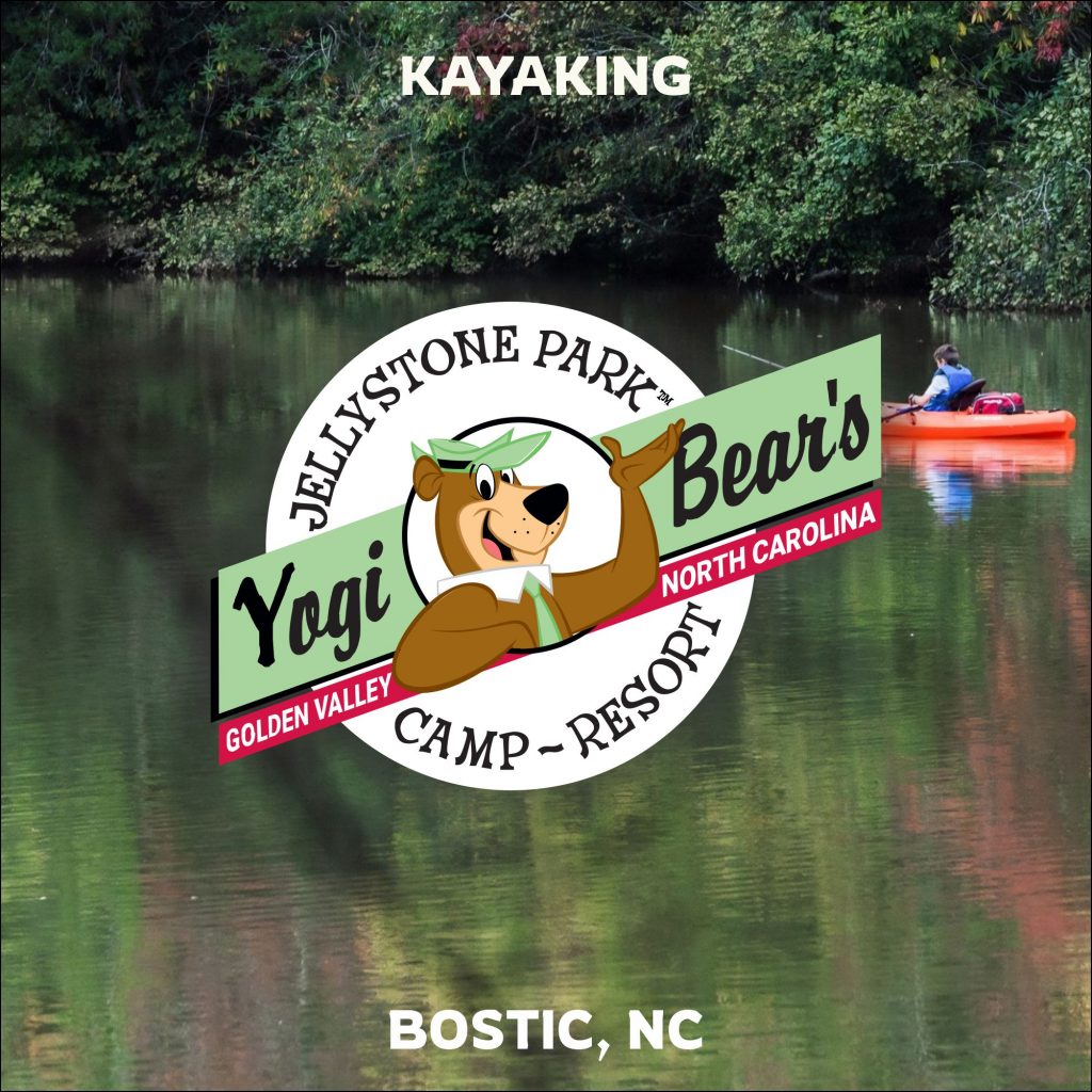 Featured image for kayaking at Yogi Bear campground near Morganton, NC.