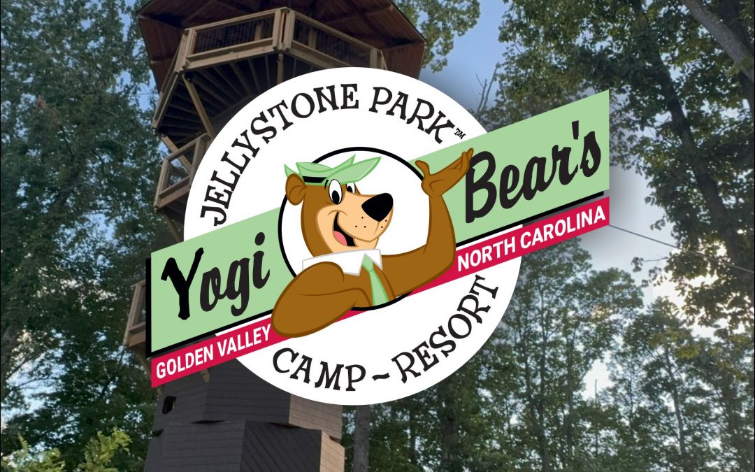 Observation tower for taking in breathtaking mountain views at Yogi Bear campground in Bostic, NC.