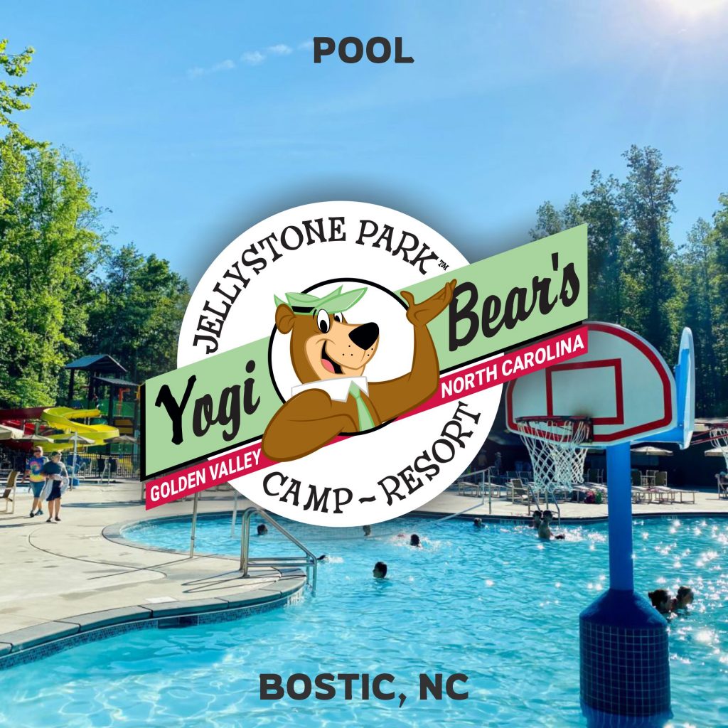 Featured image to promote the pool at Jellystone Park in Bostic, NC.