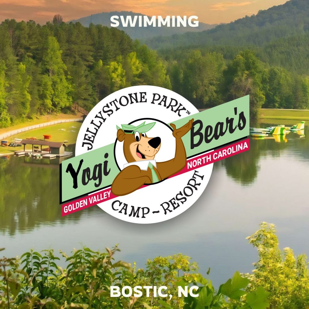 Featured image for swimming lake at Yogi Bear campground near Hendersonville, NC.