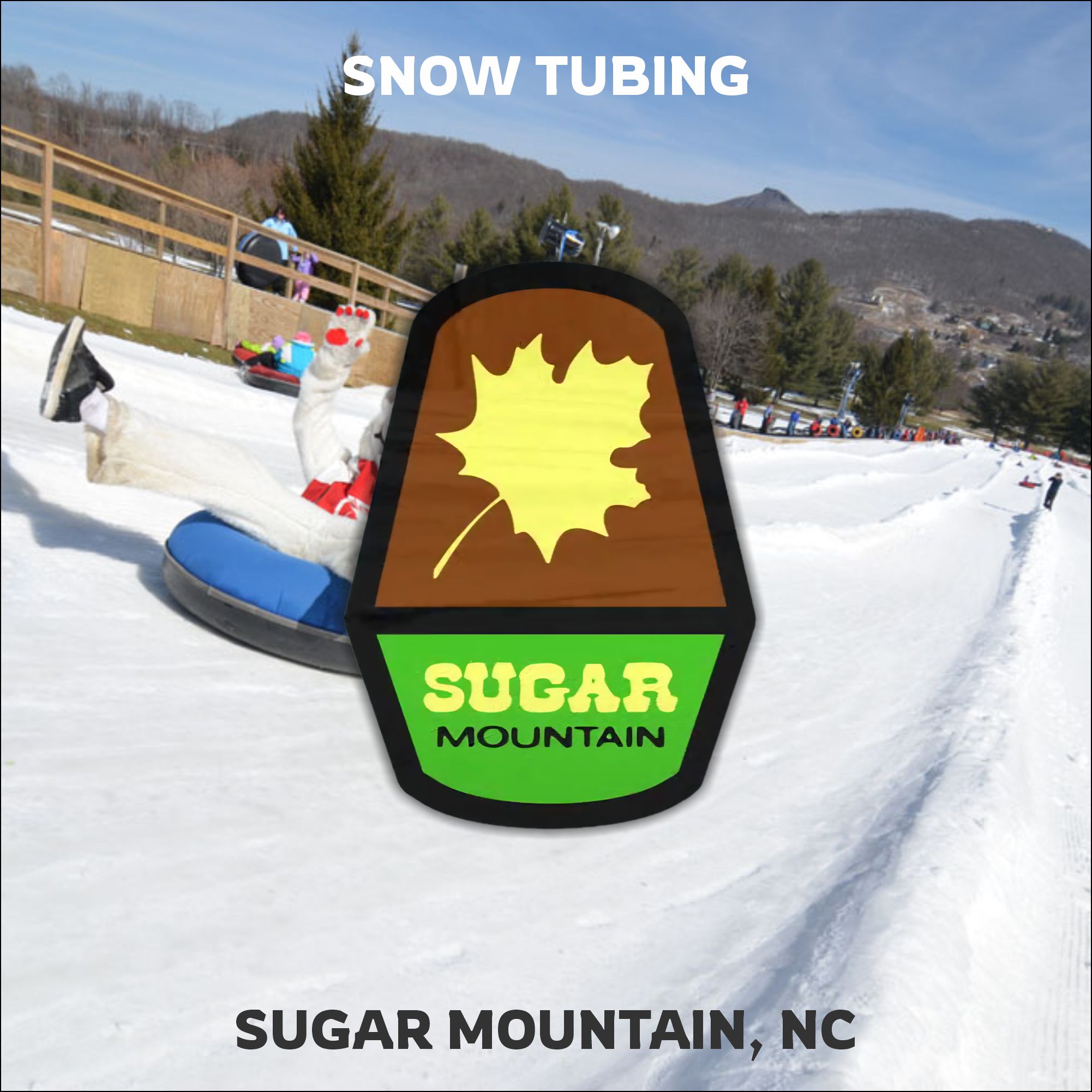 Featured image for snow tubing at Sugar Mountain near Hickory, NC.