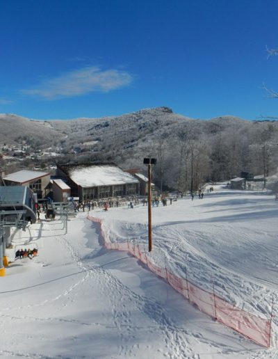 Snow skiing in Boone, NC.