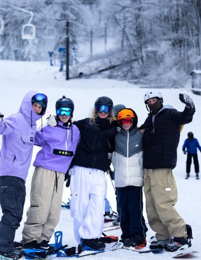 Snow tubing hill at Hatley Pointe resort