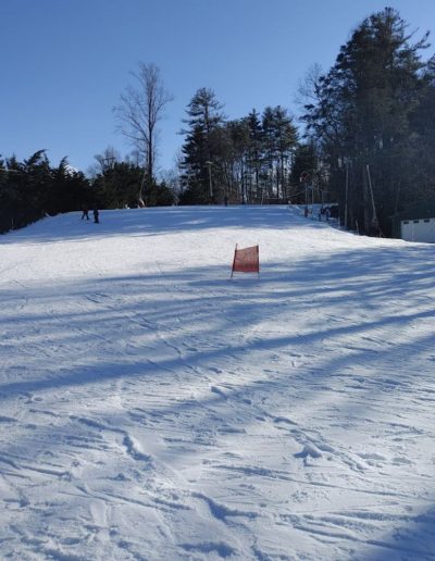 Ski and snowboard slope at resort near Asheville, NC.