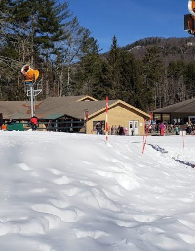 Ski lodge at ski and snowboard resort near Helen, GA.