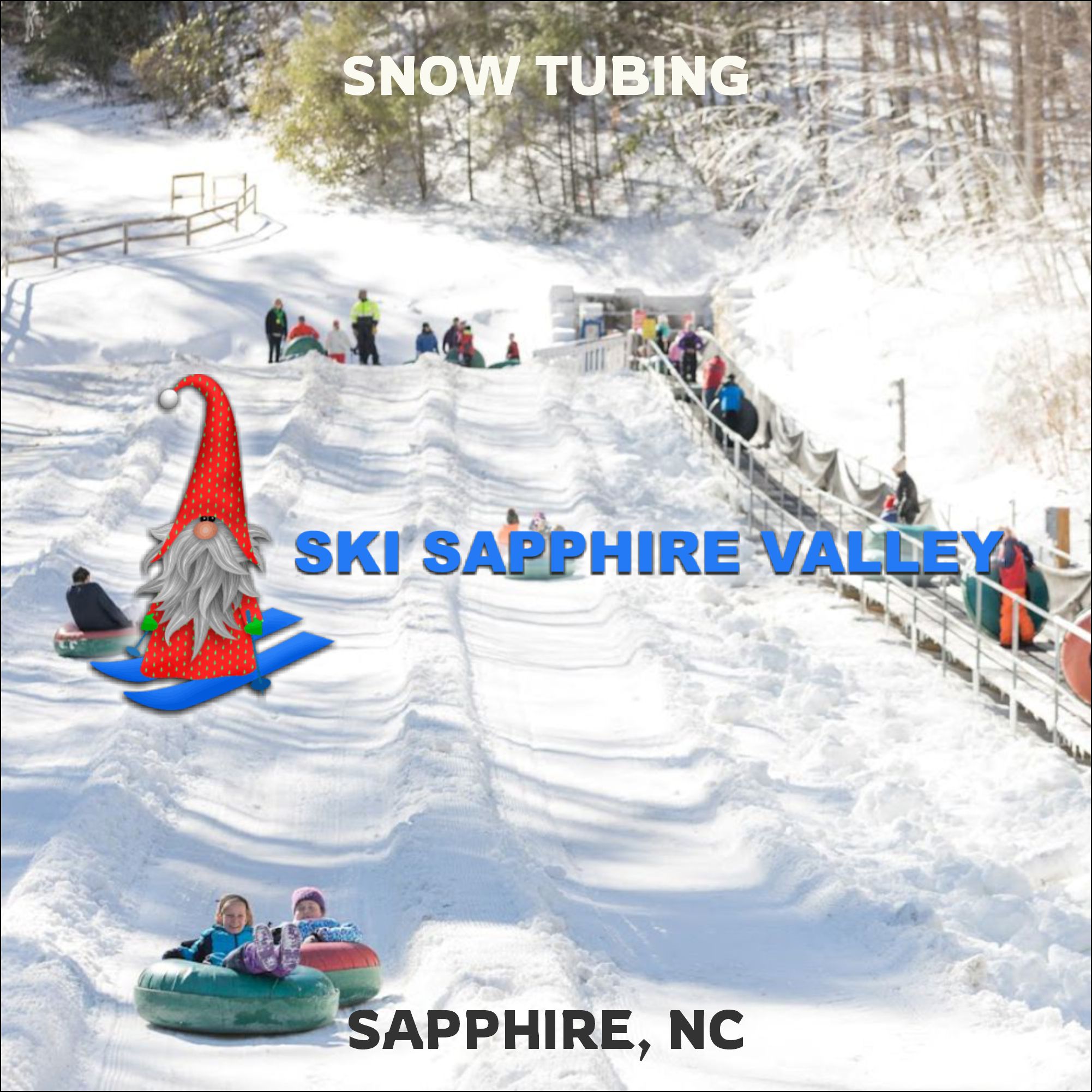 Snow tubing featured image for Ski Sapphire in Sapphire, NC.