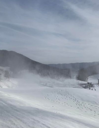 Snowtubing park at Hawksnest Adventures near Boone, NC.