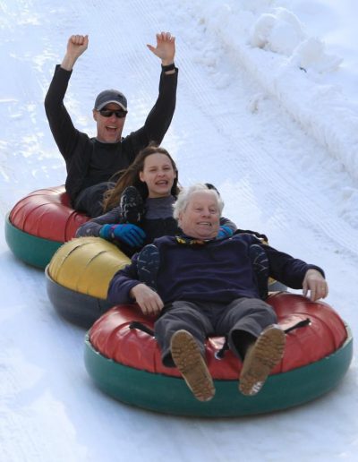 winter fun in Hendersonville NC