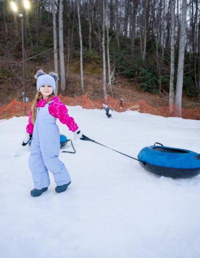 family snow tubing park in Maggie Valley NC
