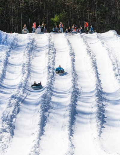 snow tubing near Cataloochee Ski Area NC