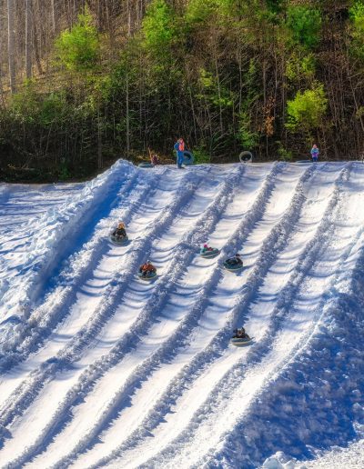 Smoky Mountain snow tubing adventure
