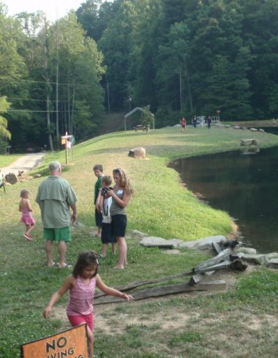 family trout fishing pond western NC