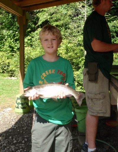 fee fishing pond in Bryson City NC