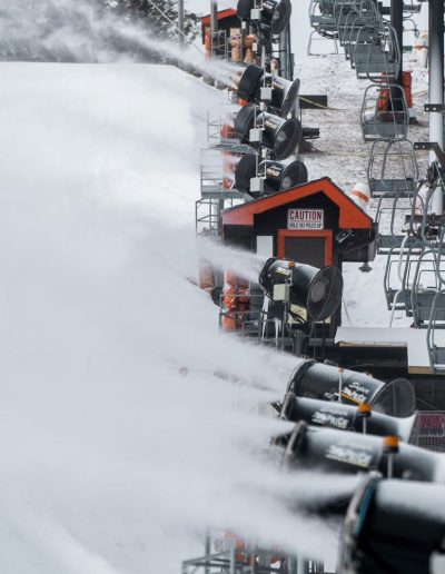 Family skiing at Appalachian Ski Mtn near West Jefferson NC