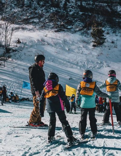Kid's ski and snowboard lessons at family friendly ski resort near Gastonia, NC.