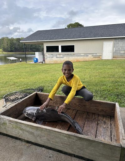 pond bank fishing Dallas NC