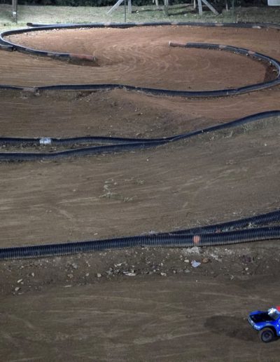 dirt RC track with jumps NC