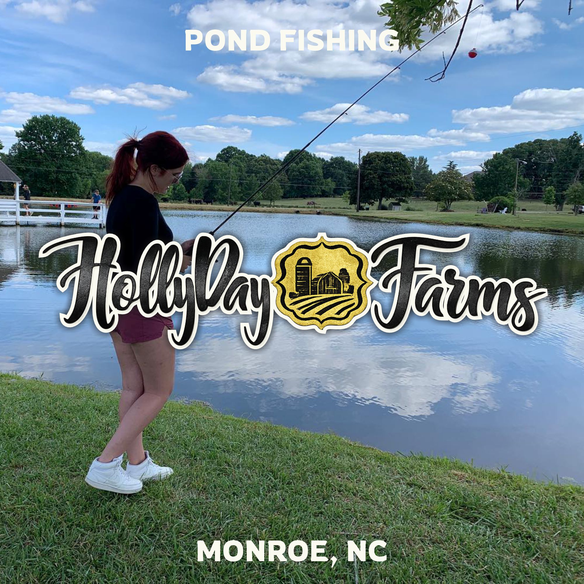 private fishing pond Monroe North Carolina