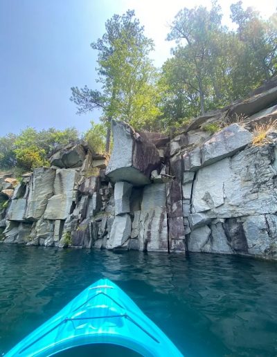Kayaking at Fantasy Lake Adventure Park in Wake Forest NC