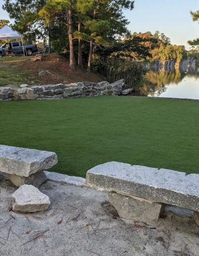 Outdoor lake swimming destination at Fantasy Lake Water Park near Raleigh North Carolina