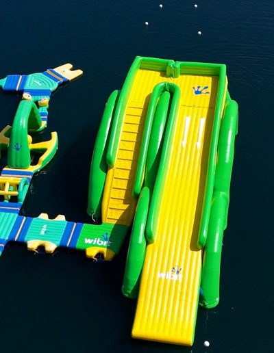 Summer lake waterpark fun at Fantasy Lake Adventure Park near Raleigh