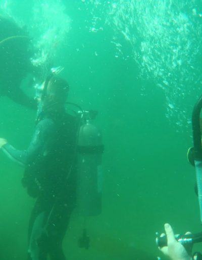 Underwater training platform at Fantasy Lake Adventure Park