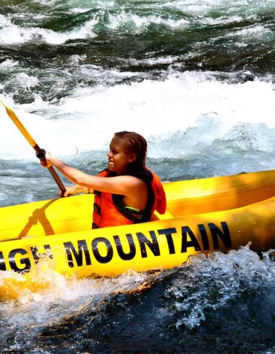 Overnight rafting adventure with riverside camping on the Nolichucky River