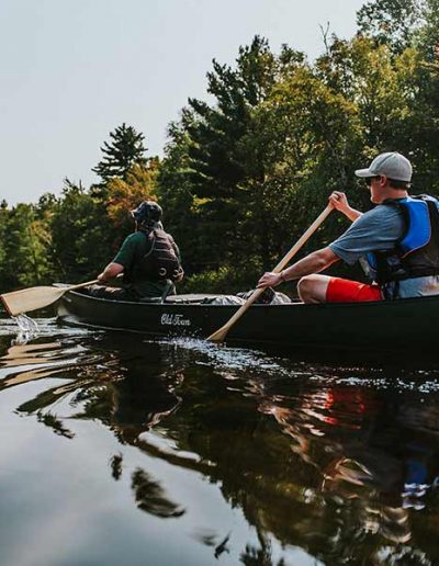 High Mountain Expeditions canoe rental on the New River near Boone