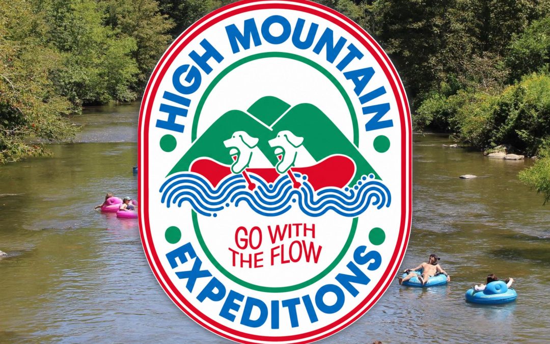 Summer tubing activity at High Mountain Expeditions New River Outpost
