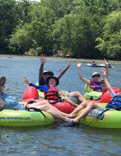 French Broad River float trip NC