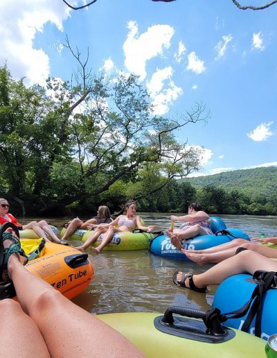 tubing near North Carolina Arboretum