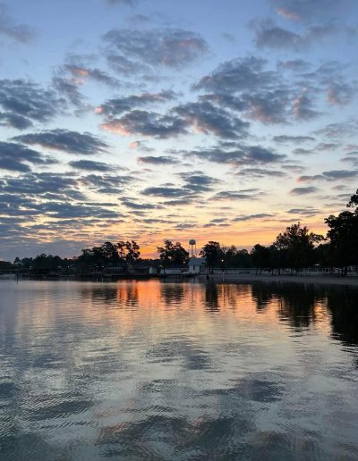 Camp Clearwater family movie night and campground fun