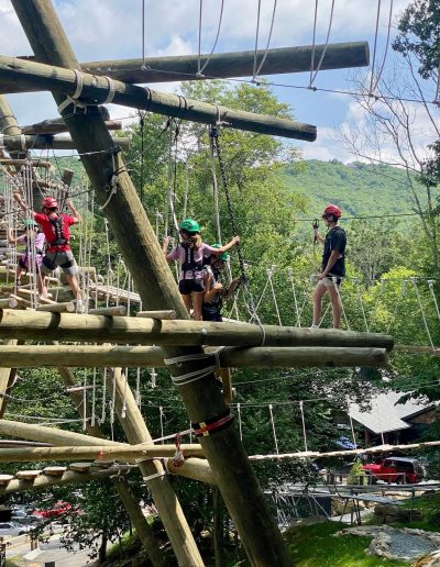 Wilderness Run Adventure Course easy intermediate and hard obstacles