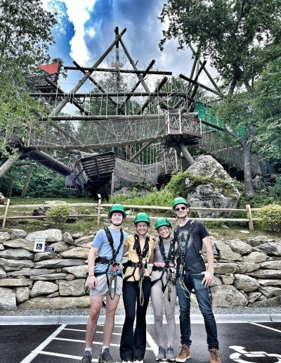 self guided ropes course at Wilderness Run Banner Elk