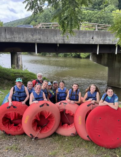 Family tubing trip with Tuckaseegee Outfitters on the Tuckasegee River