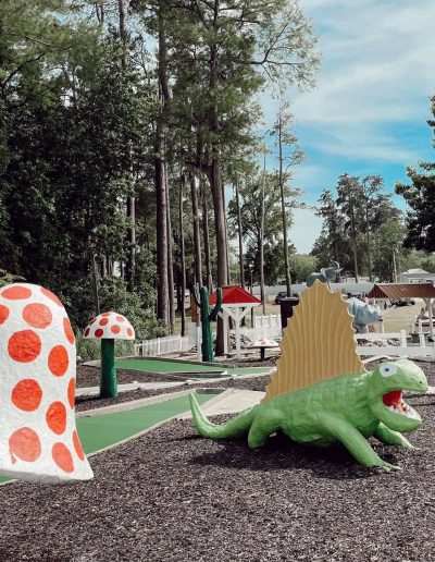 Themed mini golf putt putt course near White Lake, NC.