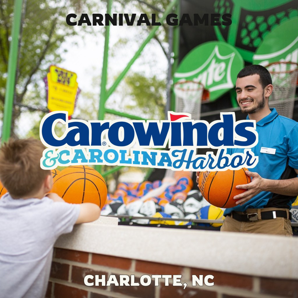 Carnival basketball game at Carowinds in Charlotte, North Carolina