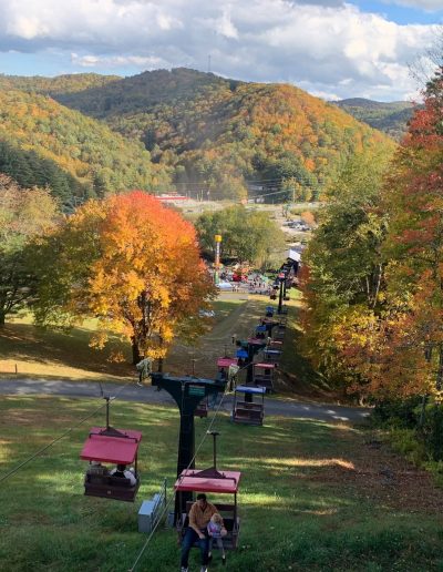 Autumn view from the Miners Mountain chairlift
