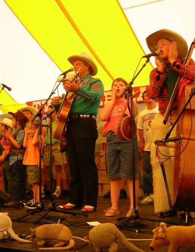 Live country music performance at Tweetsie Railroad